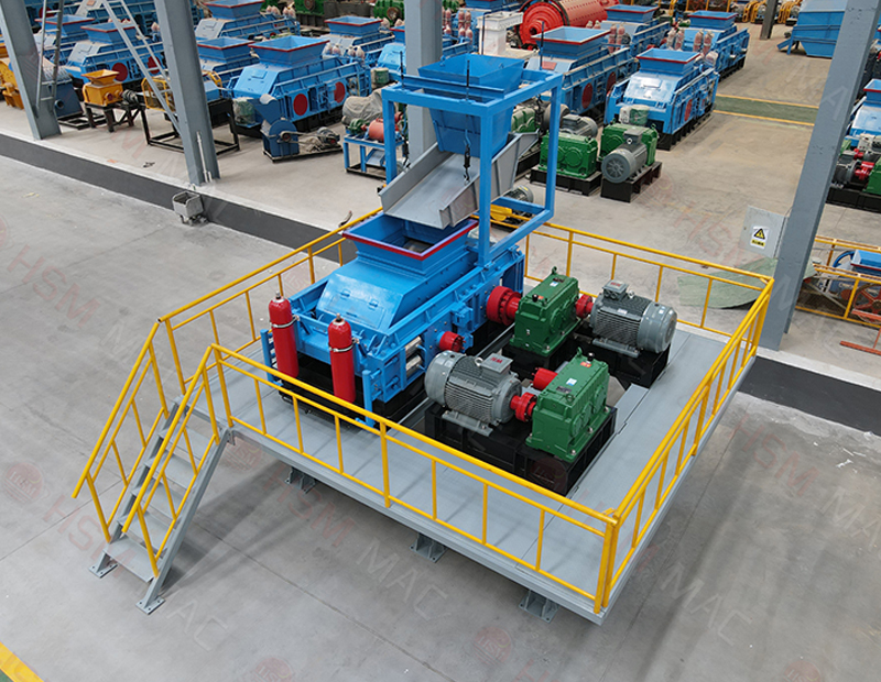 液壓對輥制砂機專破鐵礦石/銅礦/錳礦/金礦，細碎效率提升